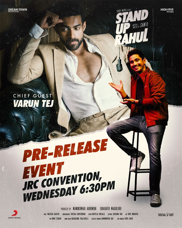 Varun Tej to attend Stand Up Rahul prerelease