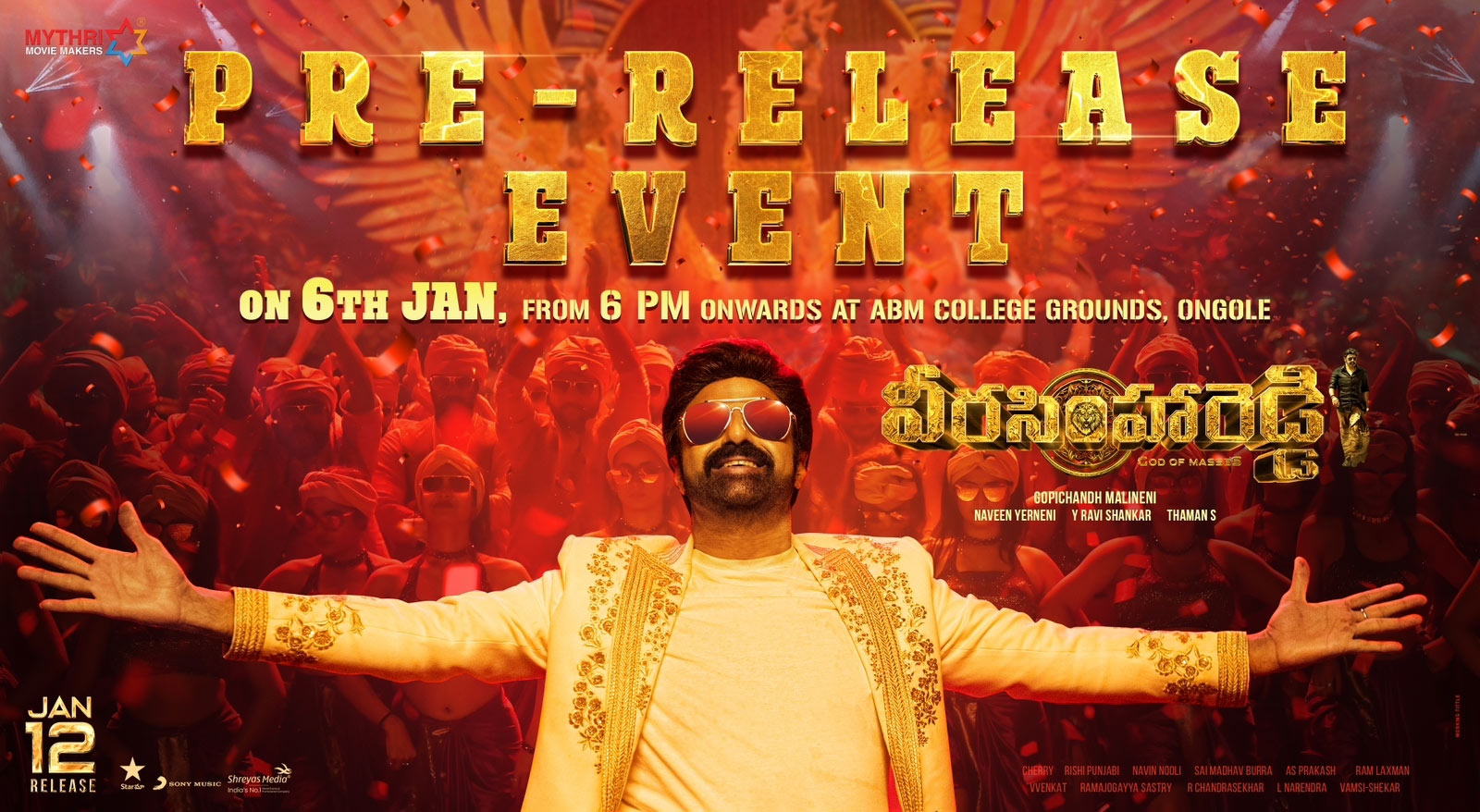 AP Police gave an unexpected shock to the pre-release ceremony of Veera Simha Reddy