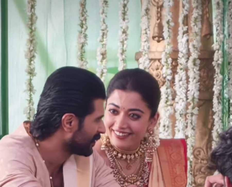 Vijay and Rashmika perform Satyanarayana Vratam