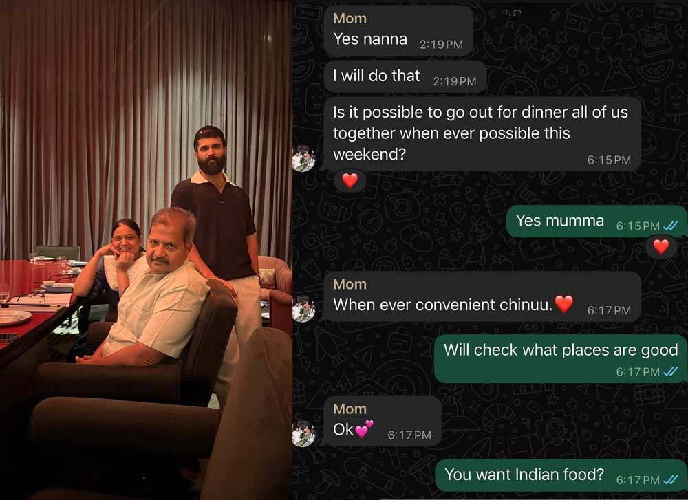 Vijay Deverakonda Had A Quality Family Time