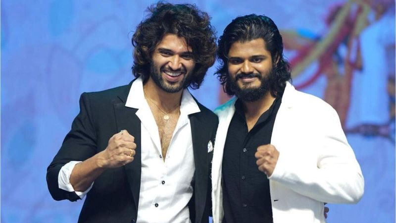 Vijay Deverakonda attending an EPIC pre-release event