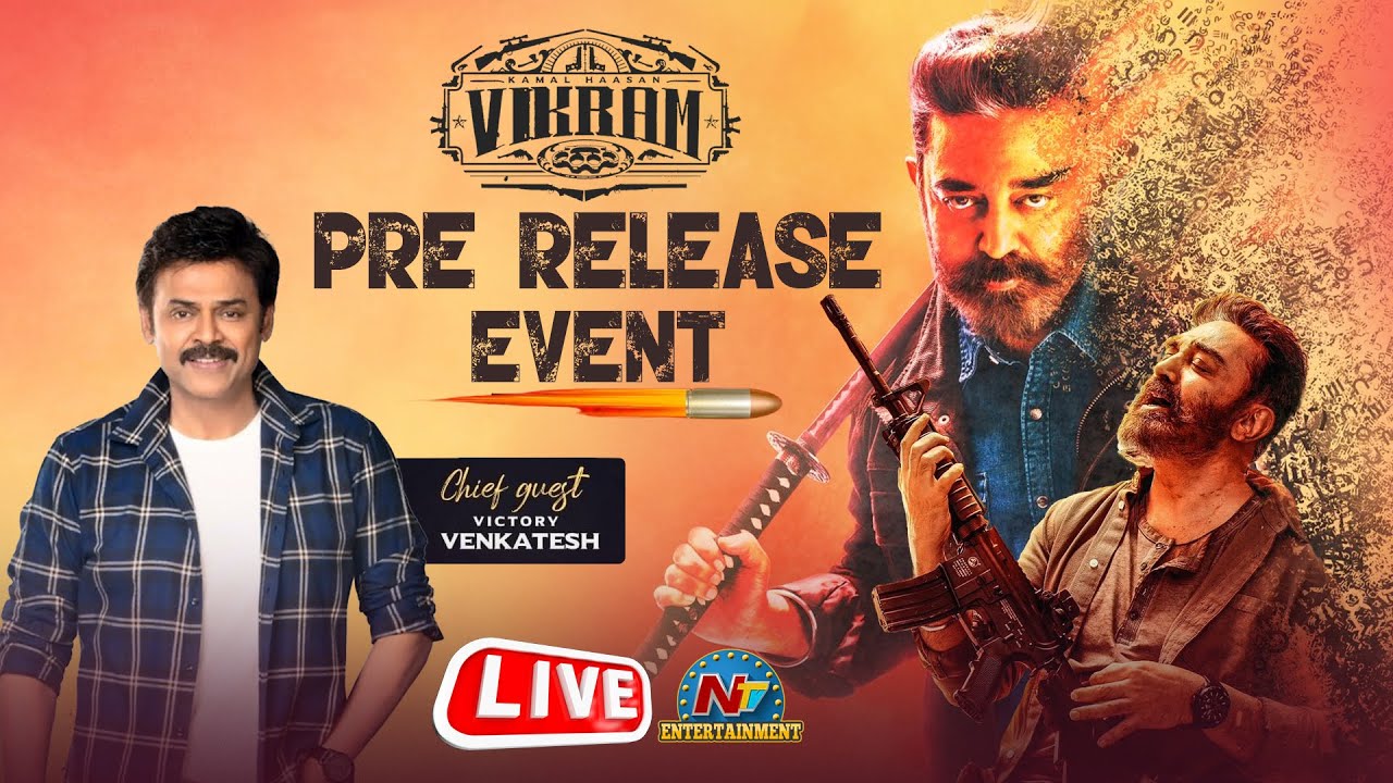 Vikram pre-release event is underway in style