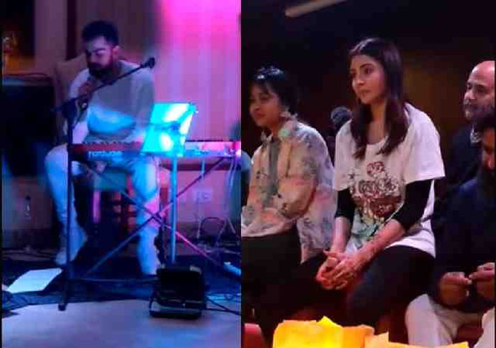 Virat Kohli Sings Song For Anushka