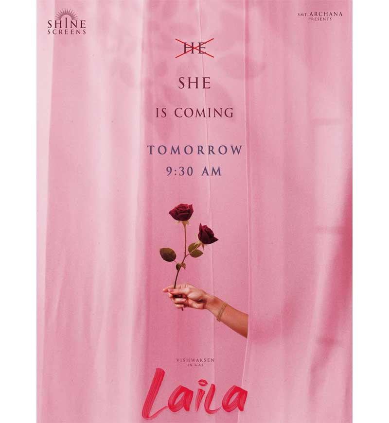 Vishwak Sen Laila First Look Arriving