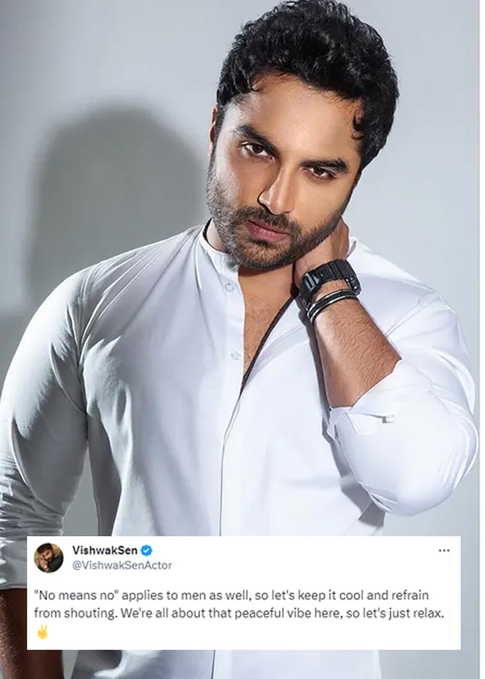 Vishwak sen posted a cryptic post in Twitter which led to a storm 