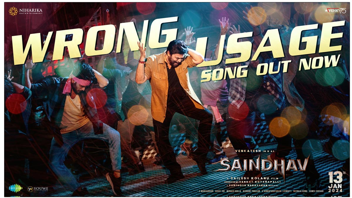 Wrong Usage from Saindhav: A catchy number 