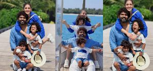 Nayanthara and his family enjoying vacation