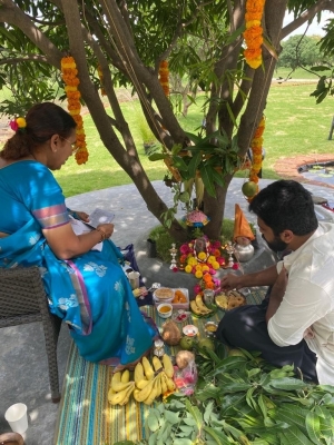 Celebrities Performs Ganesh Pooja - 13 of 16