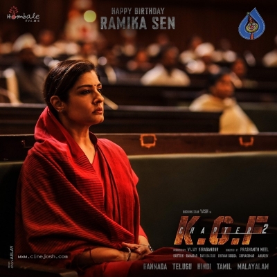 Raveena Tandon as Ramika Sen from KGF2 - 3 of 4