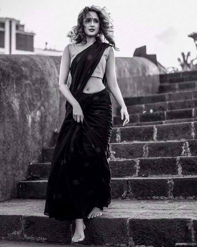 Pragya Jaiswal Black and White Pics - 1 / 4 photos