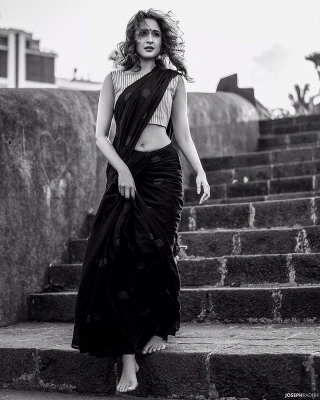 Pragya Jaiswal Black and White Pics - 1 of 4