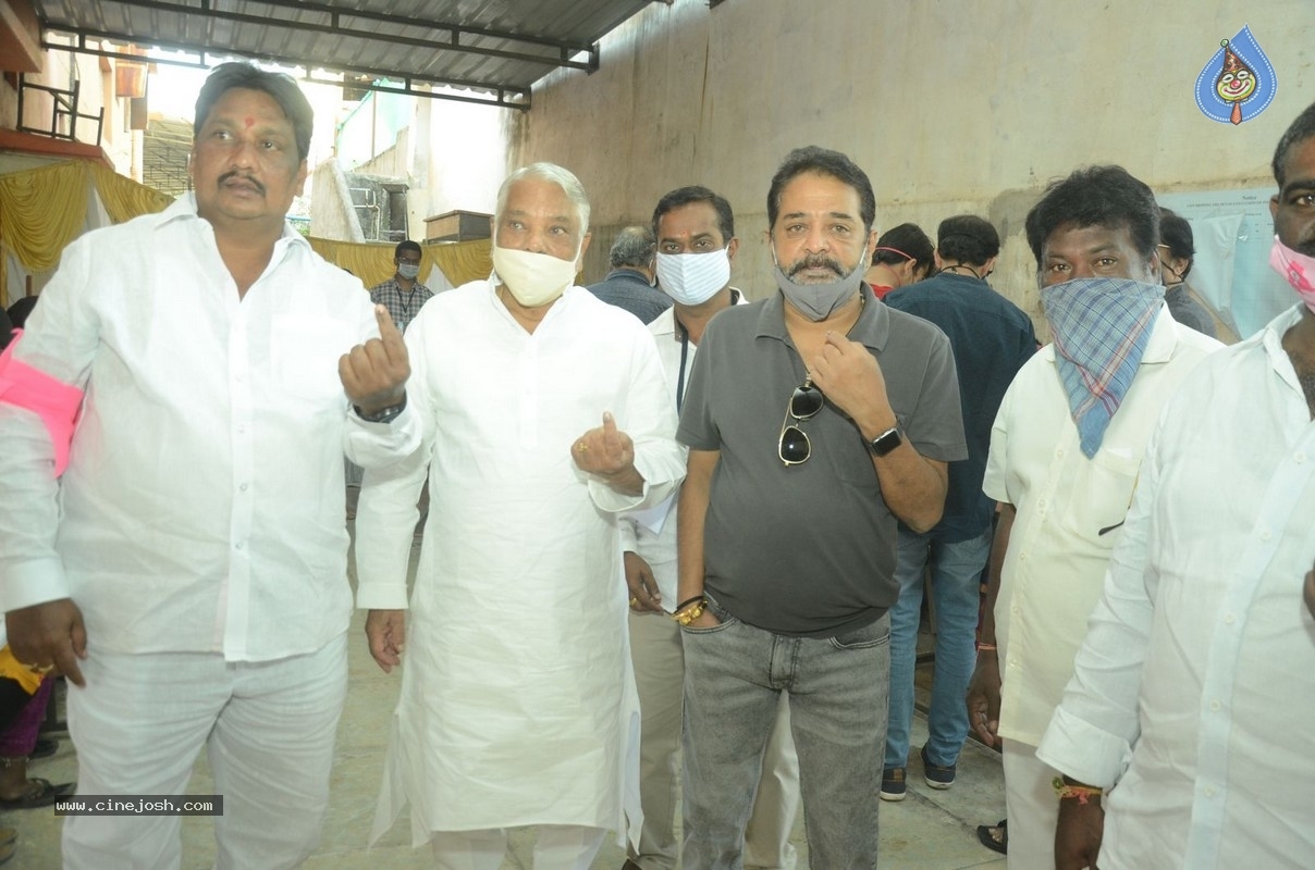 Celebrities cast their Vote GHMC Elections 02 - 16 / 57 photos