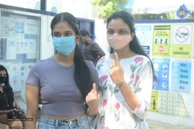 Celebrities cast their Vote GHMC Elections 02 - 2 of 57