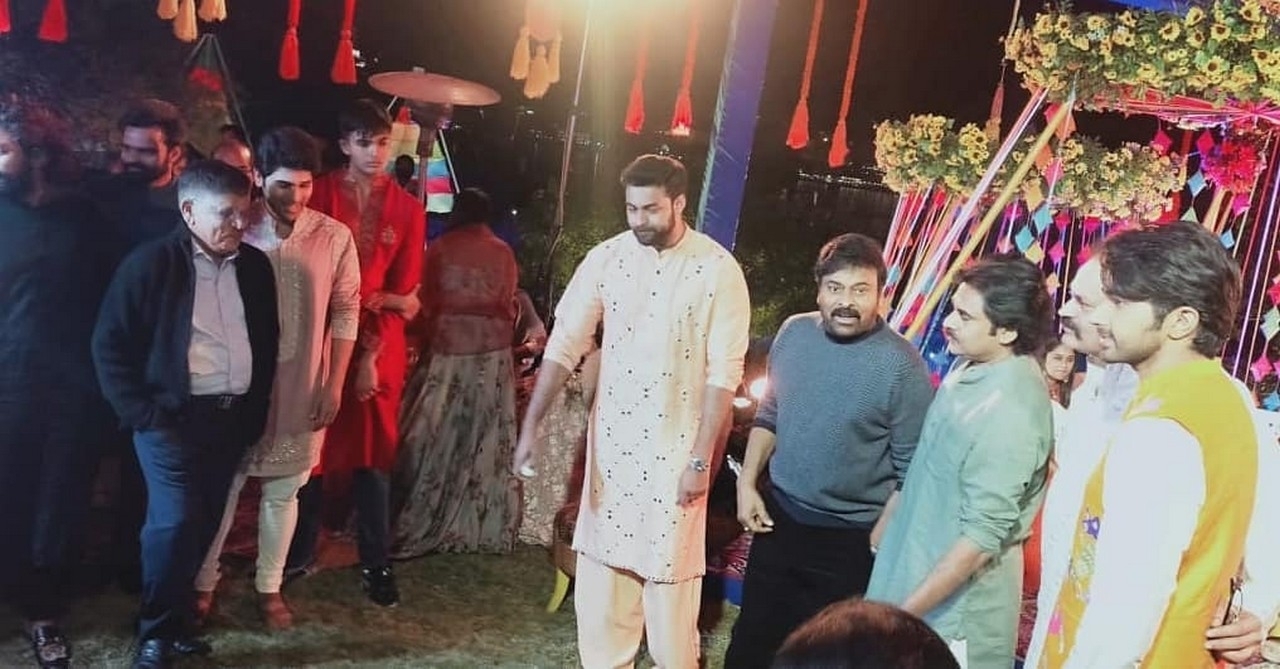 Pawan Kalyan at Niharika Mehendi Ceremony - 4 / 4 photos