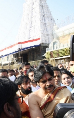 Pawan Traditional look in Tirupati - 4 of 4