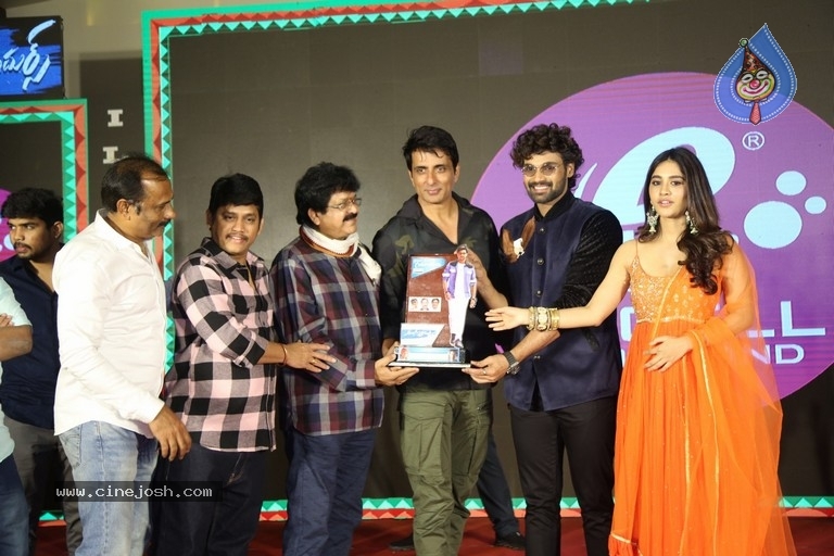 Alludu Adhurs Movie Success Meet - 28 / 42 photos