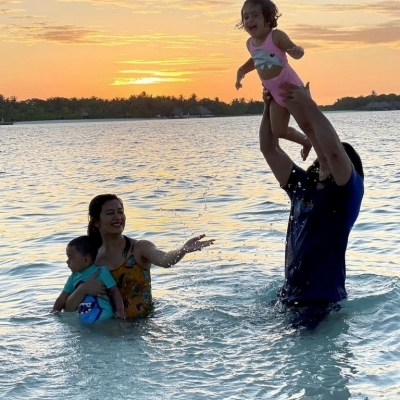 Yash Family at Maldives - 2 of 4