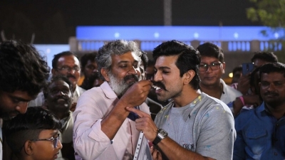 Ram Charan Birthday Celebrations at RRR Sets - 1 of 4