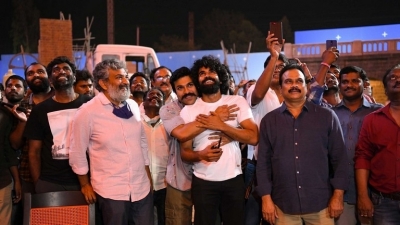 Ram Charan Birthday Celebrations at RRR Sets - 3 of 4