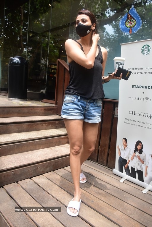 Daisy Shah Spotted Coffee Cafe in Bandra - 1 / 11 photos