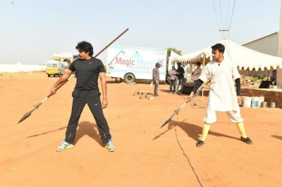 Hari Hara Veera Mallu Working Photos - 1 of 4