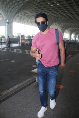 Sonu Sood Spotted At Airport - 3 of 13