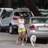 Malaika Arora Snapped With Her Pet Dog