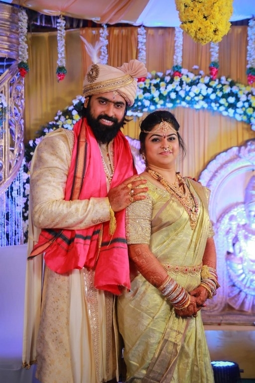 Actor Ashish Gandhi-Nikitha Wedding Photos - 4 / 18 photos