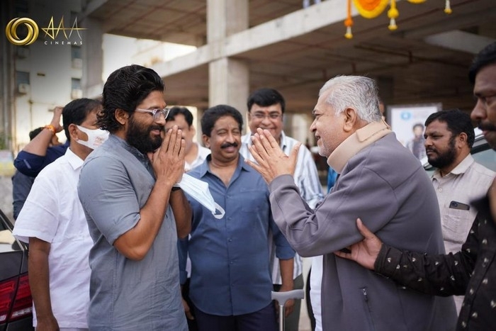 Allu Arjun at AAA Theatre Pooja  - 1 / 4 photos