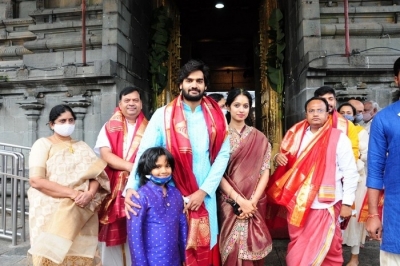 Karthikeya - Lohitha Reddy Visits Tirumala Temple - 3 of 4