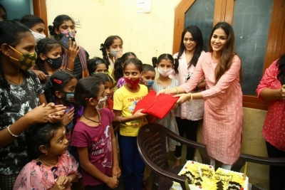 Lavanya Tripathi Birthday Celebration at Government Ladies Hostel - 8 of 21