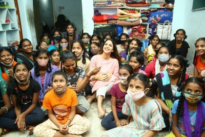 Lavanya Tripathi Birthday Celebration at Government Ladies Hostel - 17 of 21