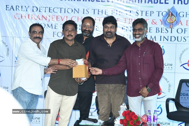 Megastar Distributes Health Cards Photos - 6 / 31 photos