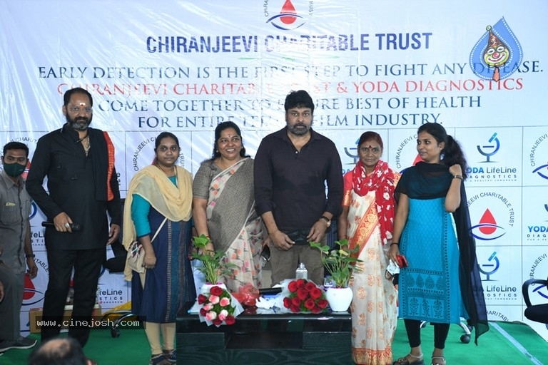 Megastar Distributes Health Cards Photos - 25 / 31 photos