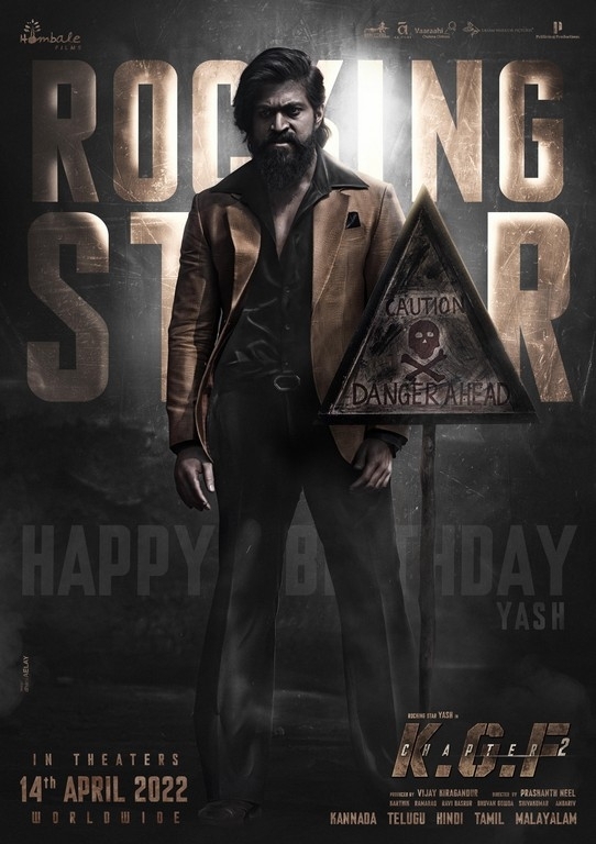 KGF Chapter 2 - Yash Birthday Poster - 1 / 2 photos