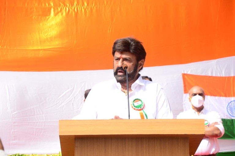 Balakrishna Flag hoisting at Basavatarakam Hospital - 17 / 21 photos