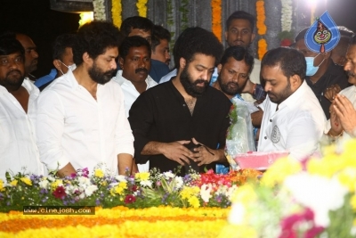 Jr NTR and Kalyan Ram At NTR Ghat - 16 of 34