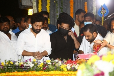 Jr NTR and Kalyan Ram At NTR Ghat - 17 of 34