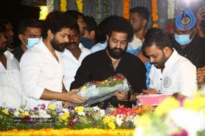 Jr NTR and Kalyan Ram At NTR Ghat - 30 of 34