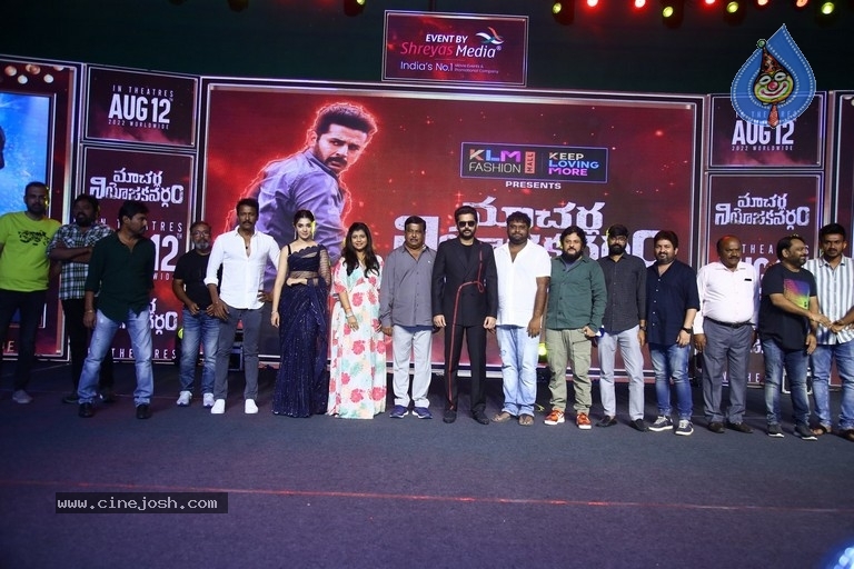 Macherla Niyojakavargam Pre Release Event - 16 / 58 photos