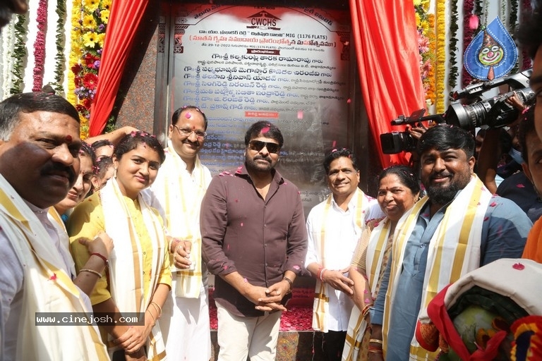 Chiru at Chitrapuri Colony MIG Houses Opening - 4 / 21 photos