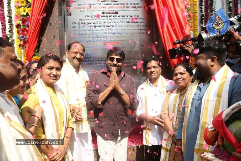 Chiru at Chitrapuri Colony MIG Houses Opening - 8 / 21 photos