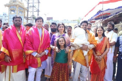 Manoj-Mounika Visited Tirumala - 2 of 4