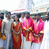 Manoj-Mounika Visited Tirumala