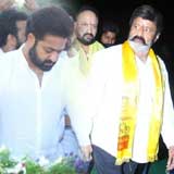 Jr Ntr, Balakrishna visited NTR Ghat