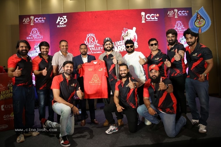 CCL Telugu Warriors Jersey Launch - 23 / 35 photos