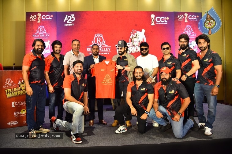 CCL Telugu Warriors Jersey Launch - 32 / 35 photos