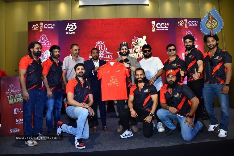 CCL Telugu Warriors Jersey Launch - 34 / 35 photos