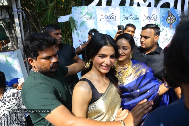 Samantha Launched Sirimalle Sarees Store - 1 / 21 photos
