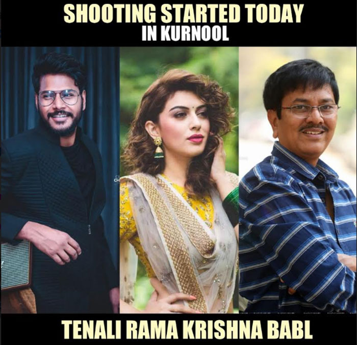 sundeep kishan,hansika,g nageswara reddy,tenali ramakrishna ba bl,shooting,update  తెనాలి రామకృష్ణ బి.ఏ.బి.ఎల్ షూటింగ్ స్టార్ట్స్